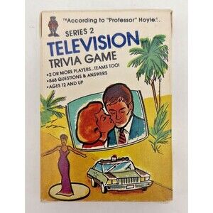 Vintage 1984 Professor Hoyle Television Trivia Card Game Series 2 No 7031